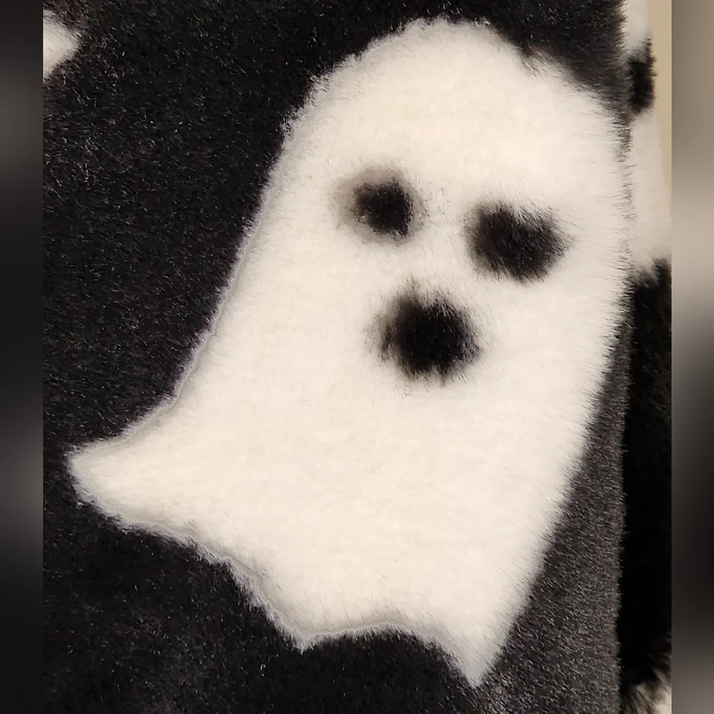 Storehouse Ghost Throw Blanket Oversized Faux Fur Halloween Throw
